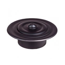 Stove pipe rosette for pellet stoves diameter 80mm, Black